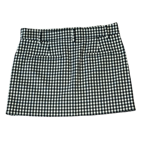 TIBI - GINGHAM MINI SKIRT - Picture 2 of 3